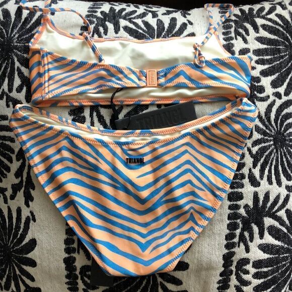 TRIANGL MICA NORMAL RIPPLE SET TOP & NORMAL CUT BOTTOM NEW WITH TAGS NO BAG - Picture 3 of 3